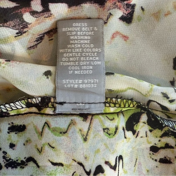 Roz & Ali Boho Plus Size Sheer Short Sleeve Button Down Tunic Top Size 14 - Picture 10 of 10